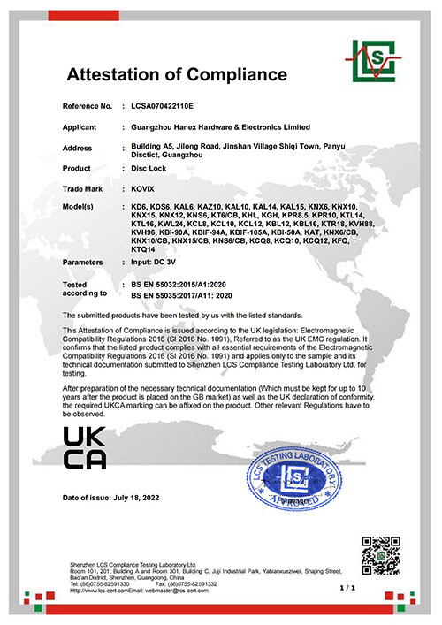 LCSA070422110E-EMC-UKCA Attestation of Compliance